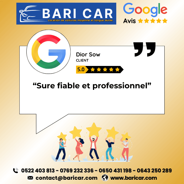 Location voitures moyenne durée Maarif Casablanca